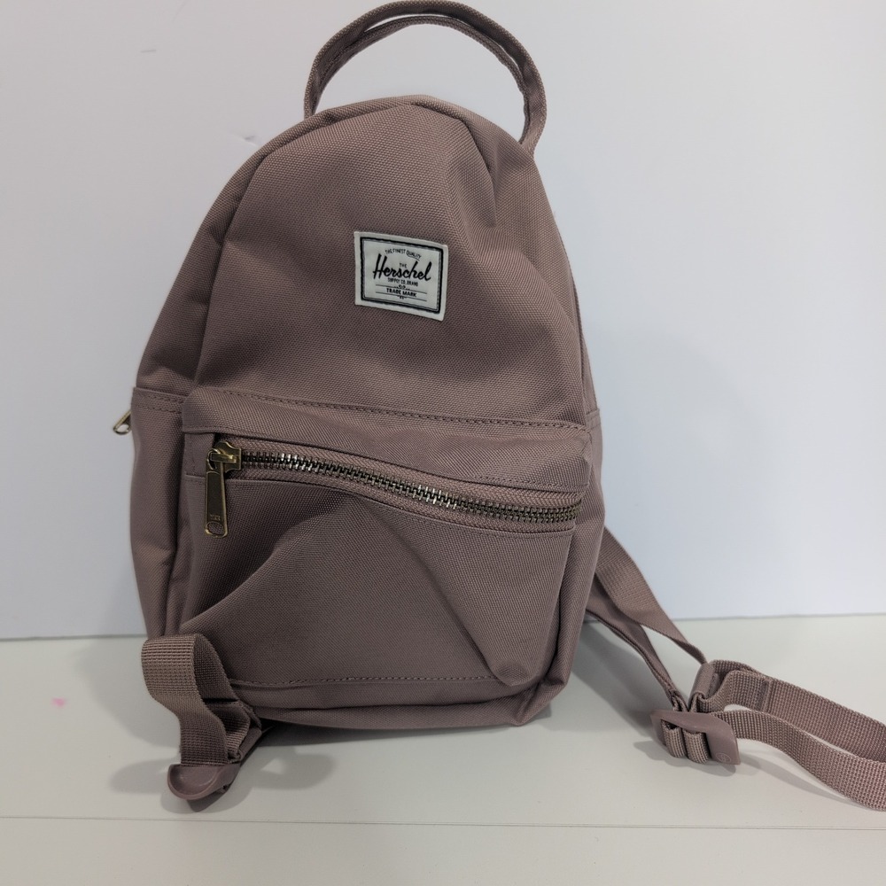 Herschel Supply Co Nova Mini Backpack Mauve Dusty Rose Canvas Bag